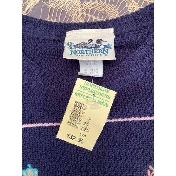 Vintage 80s Golf Sweater Size Large 1980s Ladies Short Sleeve Preppy Old Money - Picture 4 of 5